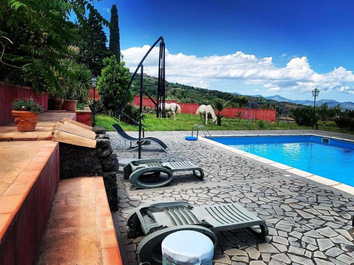 Villa Alessio - Case Vacanza Con Piscina Sull'Etna Puntalazzo Eksteriør bilde